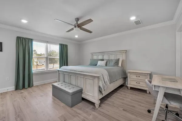 a room with furniture and windows
