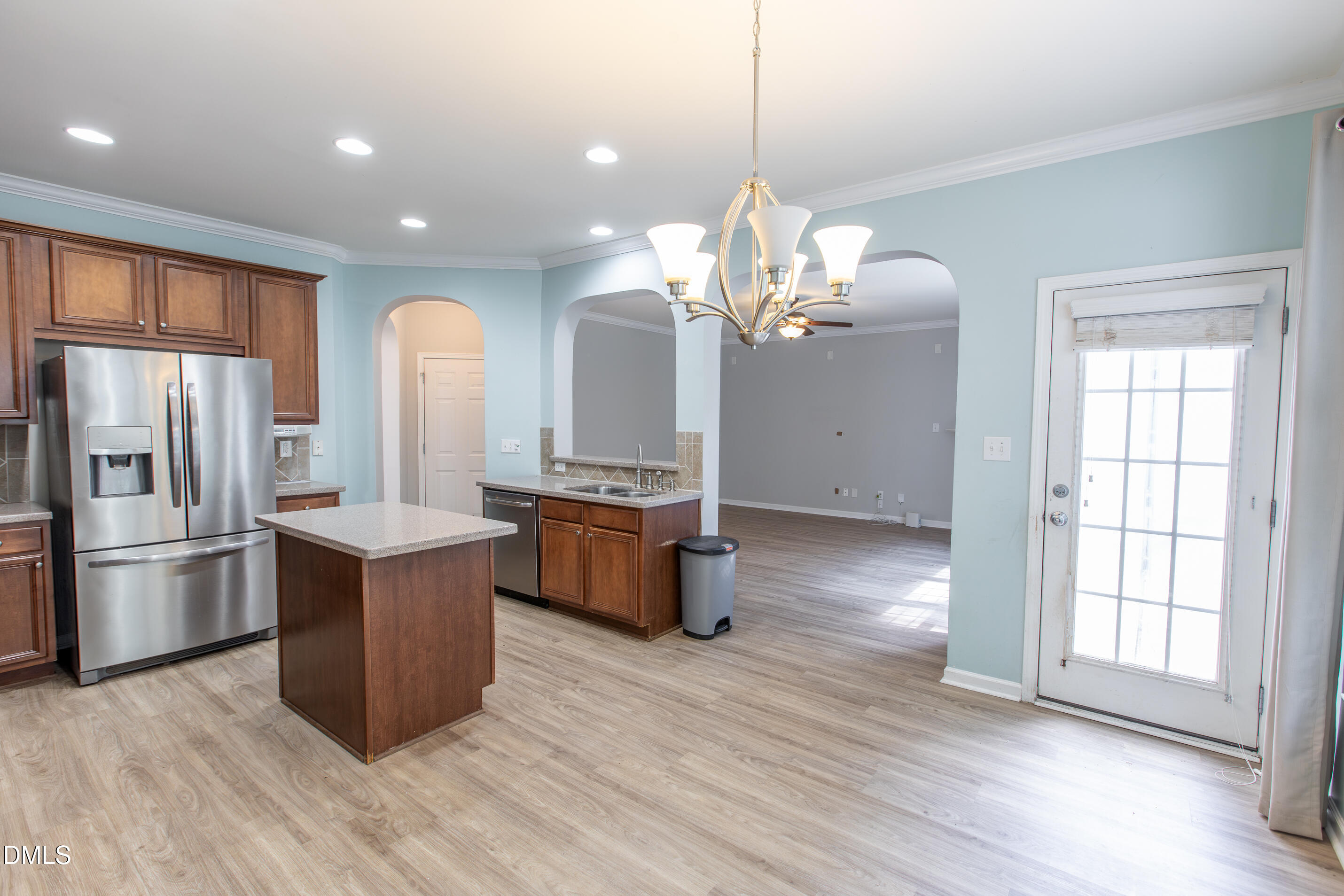 8006 Morrell Lane Durham, NC 27713 - Photo 16 of 38 a view of kitchen with sink refrigerator and microwave