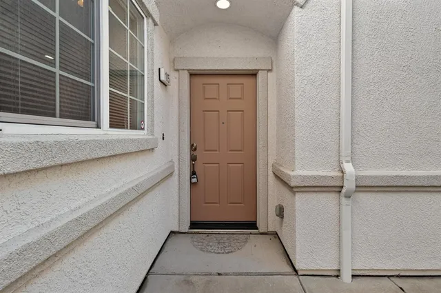 a view of front door