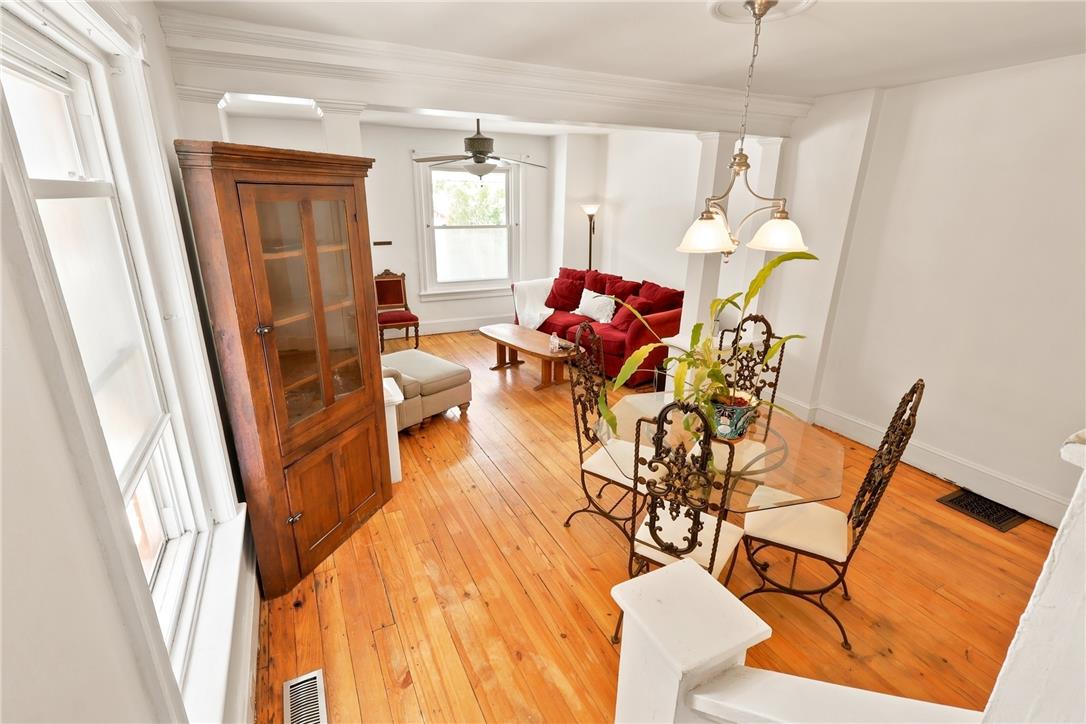 803 Spring Street Bethlehem, PA 18018 - Photo 18 of 34 Luminous living area showcasing timeless hardwood flooring and refined architectural details.