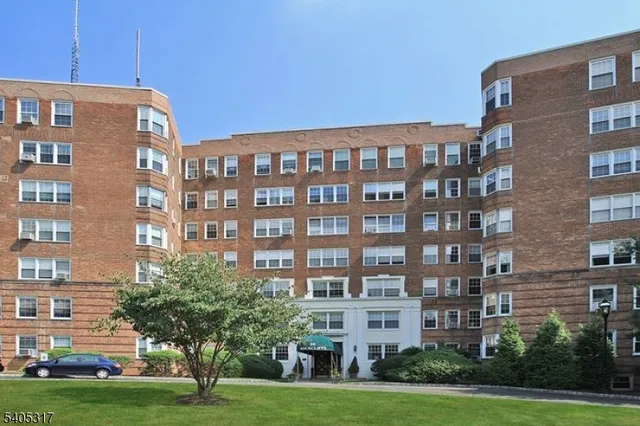 a front view of a building