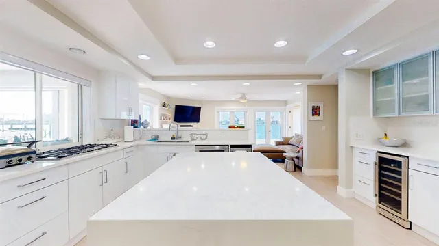 a living room with furniture or outdoor view and a large window