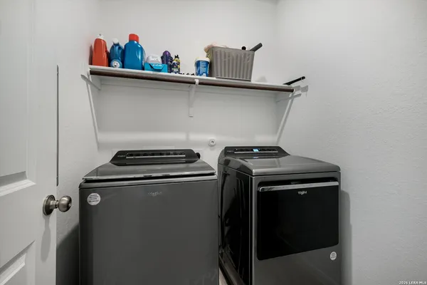 a view of storage and utility room