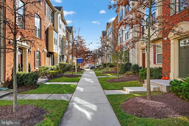 a front view of a building with yard