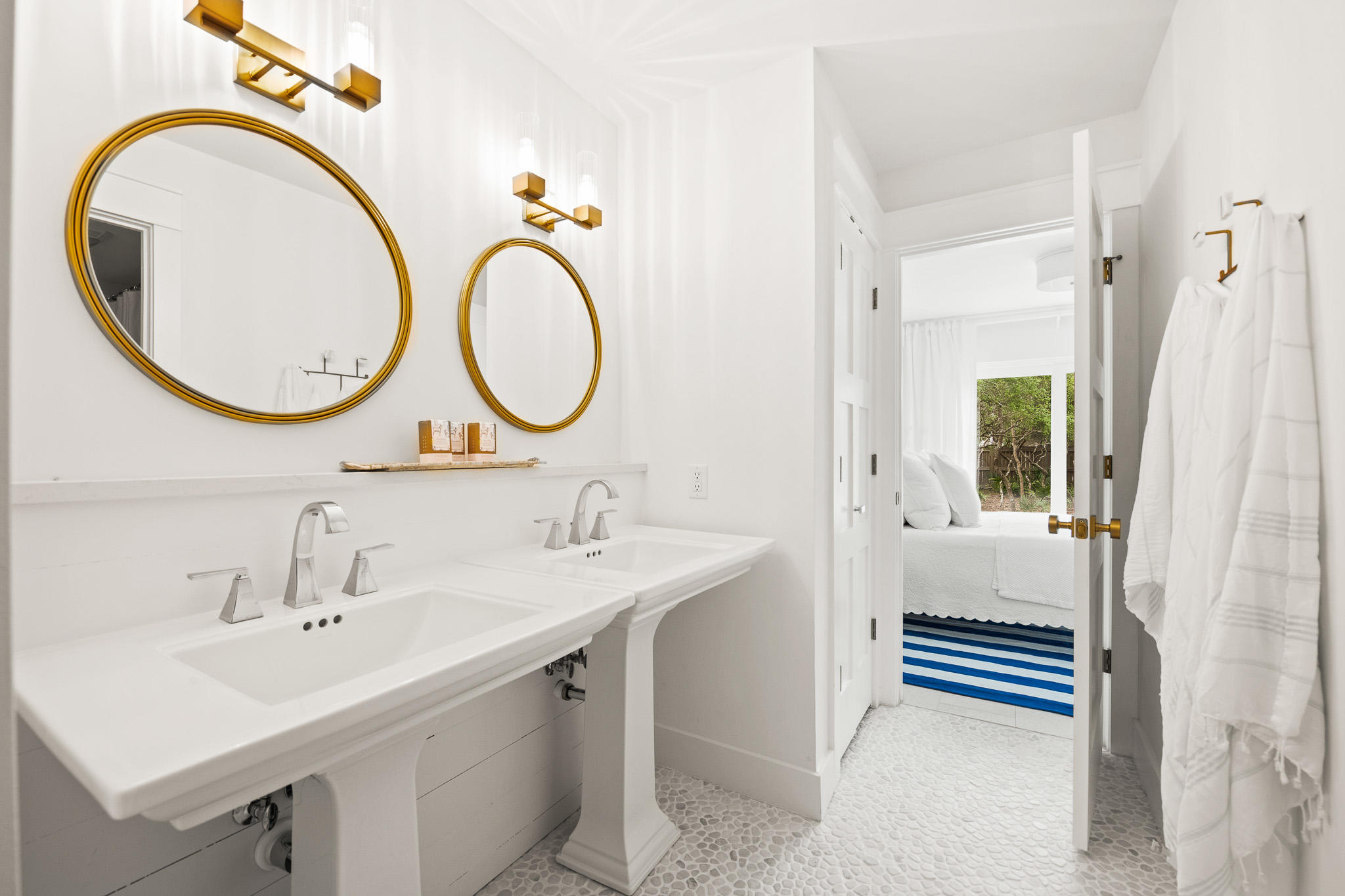 207 Sand Cliffs Drive Inlet Beach, FL 32461 - Photo 5 of 26 a bathroom with a sink and a mirror