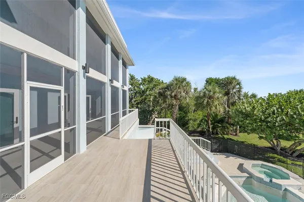 a view of balcony and deck
