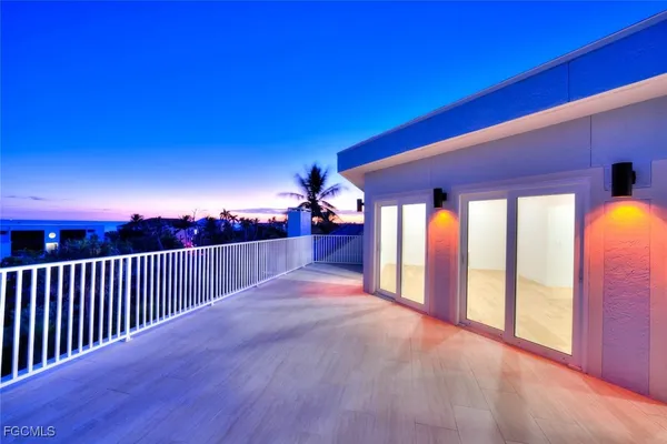 a view of a porch