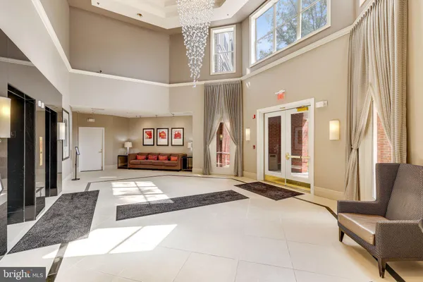 a front view of a building with street view