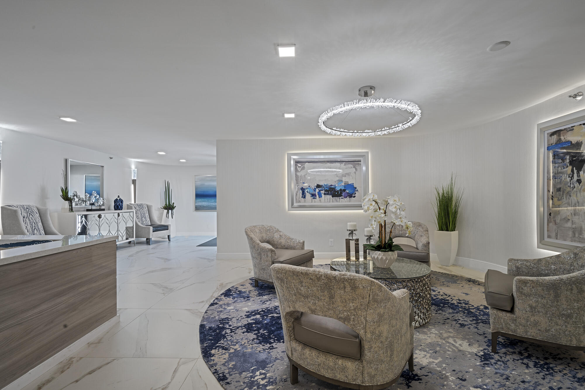 20080 Boca W Drive, Unit 447 Boca Raton, FL 33434 - Photo 30 of 110 Bldg 400 -Remodeled Condo Lobby
