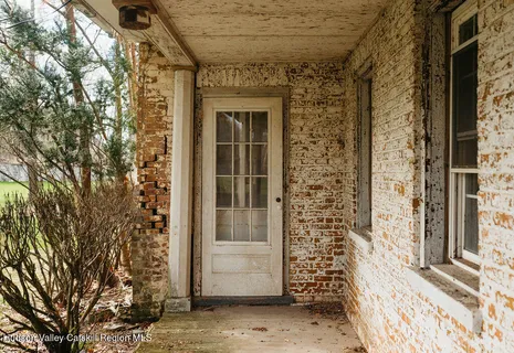 a view of a door of the house