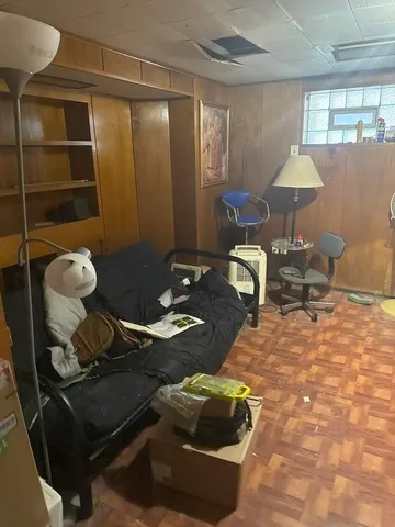 a room with furniture and a window