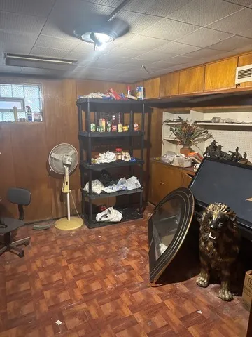 a room with gym equipment