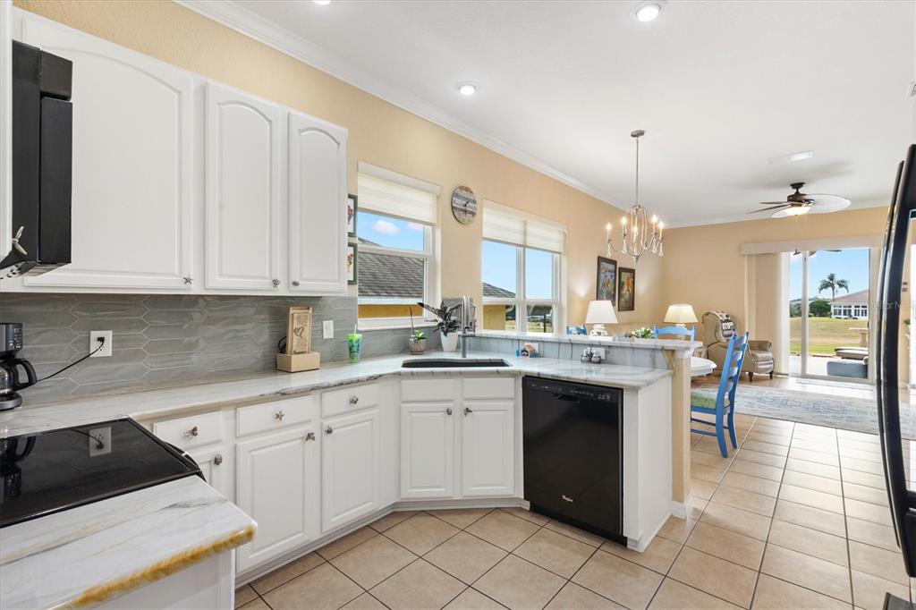 17031 Southeast 115th Terrace Road Summerfield, FL 34491 - Photo 11 of 54 a kitchen with a sink and cabinets