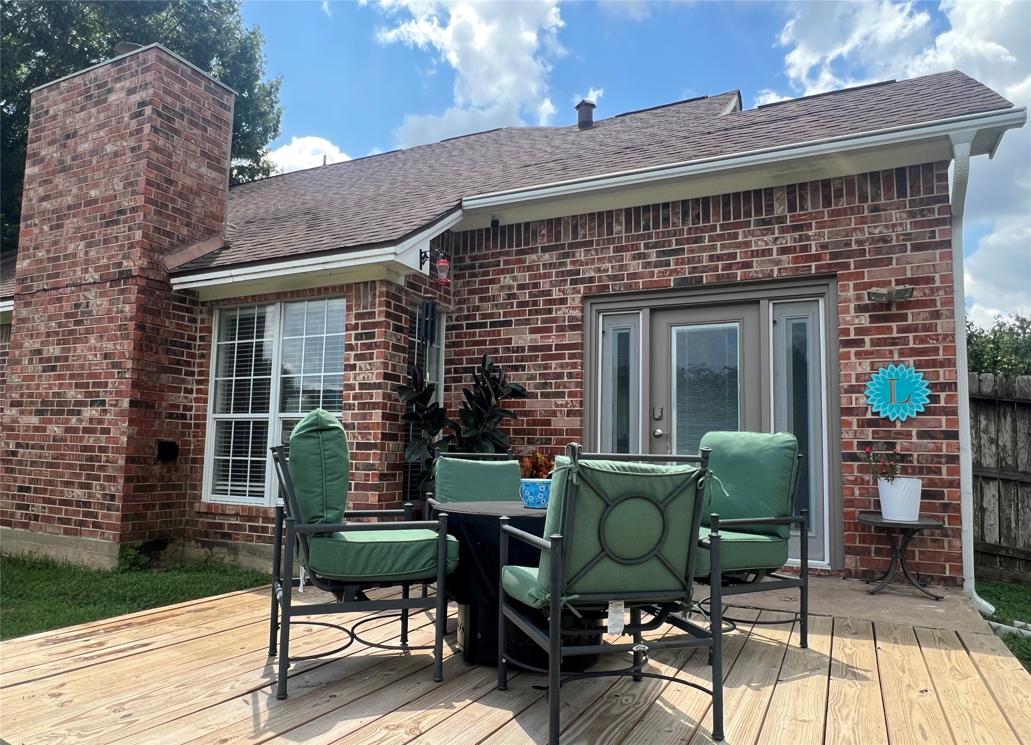 2305 Katherine Street Brenham, TX 77833 - Photo 34 of 37 a view of a two chairs in the patio