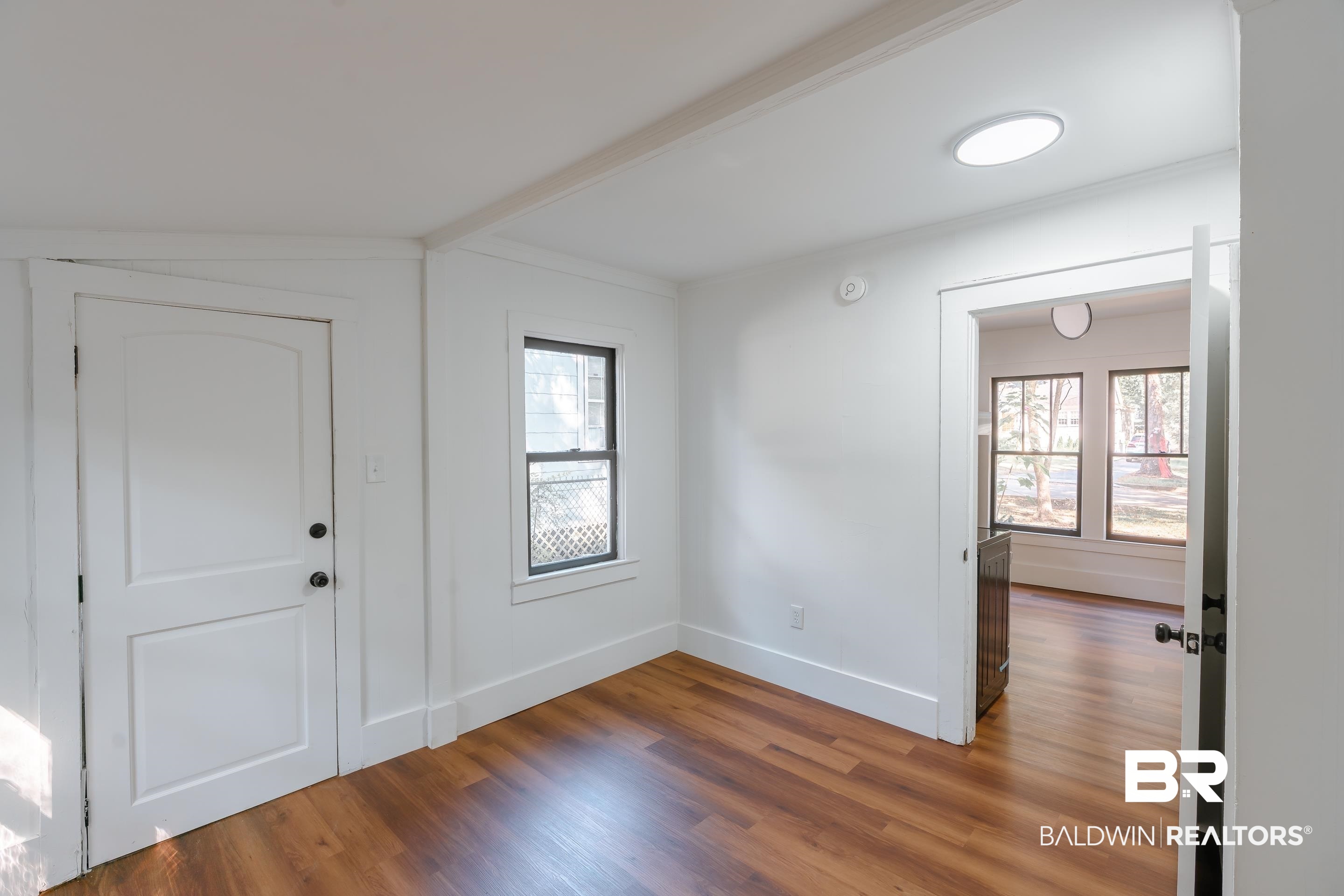 166 Crenshaw Street Mobile, AL 36606 - Photo 15 of 24 Foyer with hardwood / wood-style flooring and lofted ceiling