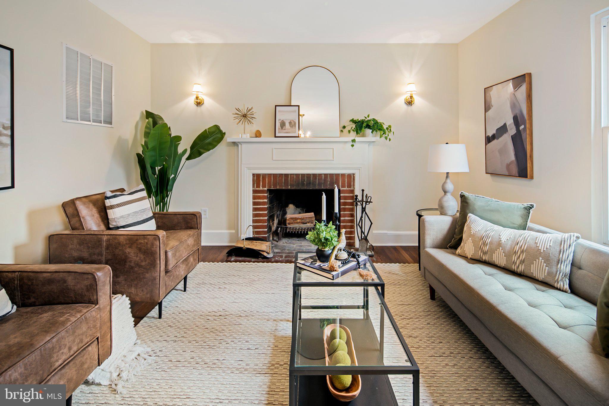 426 Pershing Drive Silver Spring, MD 20910 - Photo 2 of 36 Living room w/ fireplace