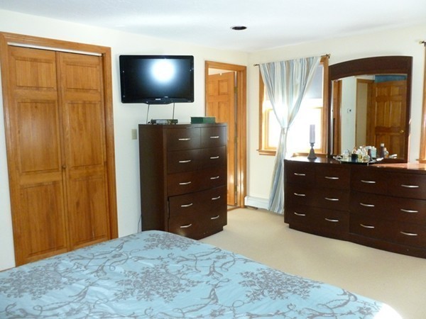 160 State Road Phillipston, MA 01331 - Photo 17 of 30 a bedroom with a bed and a flat screen tv