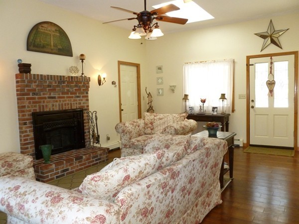 160 State Road Phillipston, MA 01331 - Photo 5 of 30 a bedroom with a bed and a fireplace