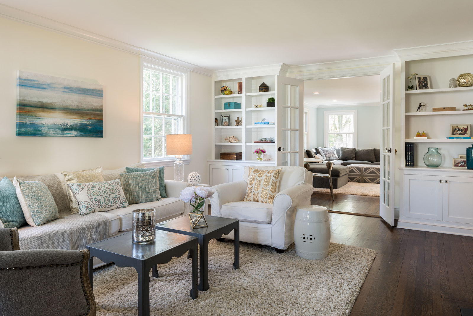 19 Birch Road Darien, CT 06820 - Photo 9 of 21 a living room with furniture and a large window