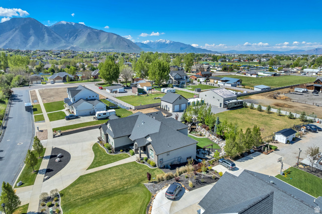 1526 South 500 West Mapleton, UT 84664 - Photo 46 of 54 Aerial perspective of suburban area with a mountain backdrop