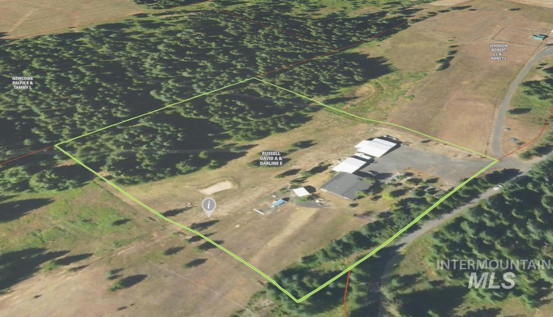 254 Lackey Road Weippe, ID 83553 - Photo 37 of 38 Aerial overview of property's location with property parcel outlined