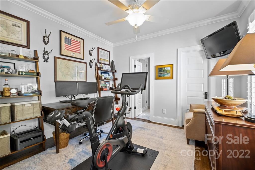 2156 Colony Road Charlotte, NC 28209 - Photo 36 of 46 a view of a workspace with furniture and a window