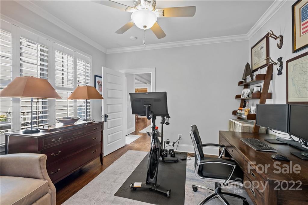 2156 Colony Road Charlotte, NC 28209 - Photo 37 of 46 a view of a workspace with furniture and a window