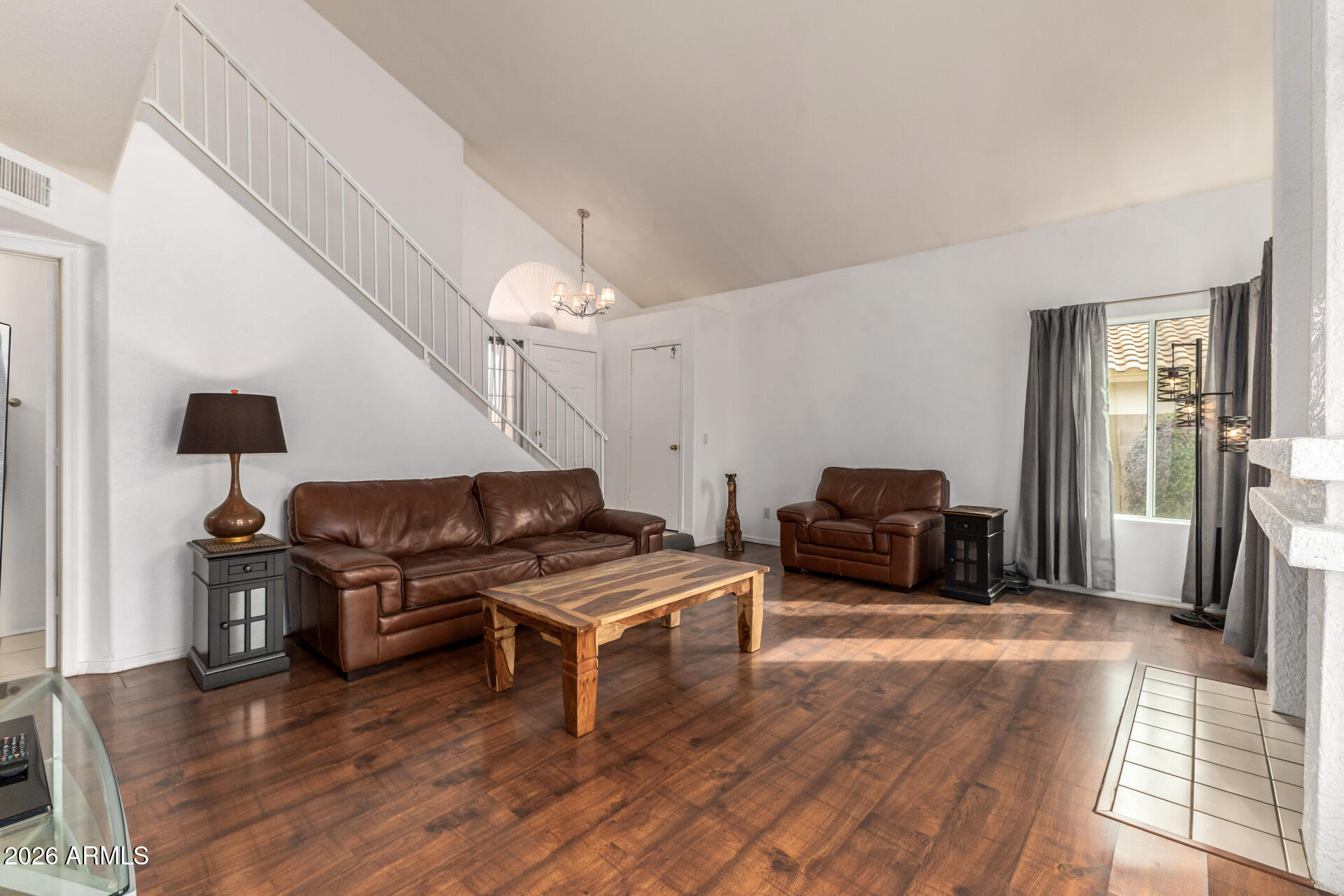 4313 East Desert Trumpet Road Phoenix, AZ 85044 - Photo 11 of 75 Living Room w/tons of light & Fireplace!