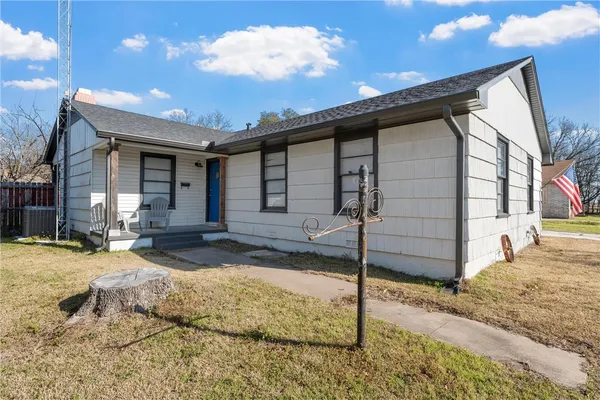 a backyard of a house