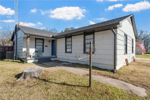 a backyard of a house
