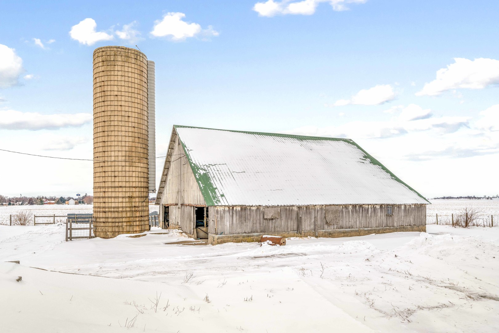 3478 Chicago Road Paw Paw, IL 61353 - Photo 35 of 49 a view of a house with a snow