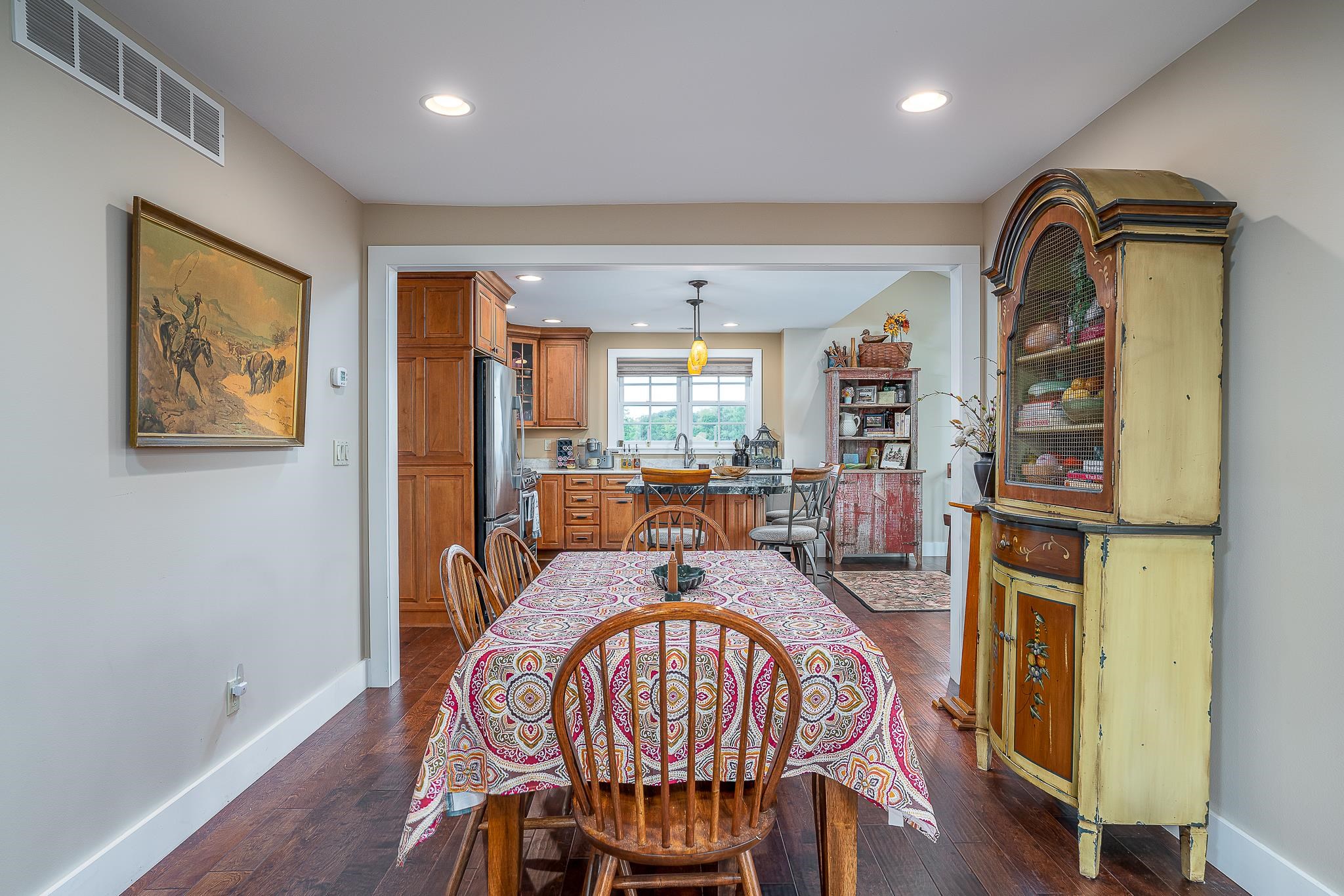 6775 West Blackjack Road Hanover, IL 61041 - Photo 12 of 33 a dinning area with furniture window and wooden floor