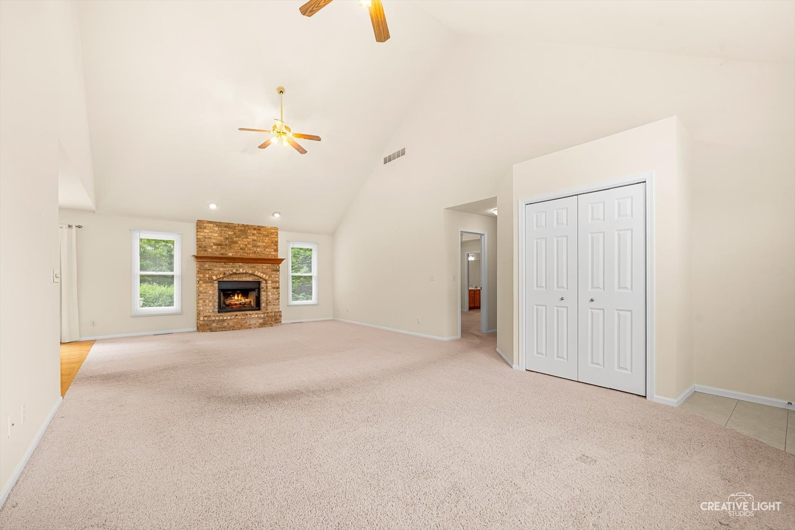 714 East Knights Road Sandwich, IL 60548 - Photo 2 of 33 a view of empty room with a fireplace