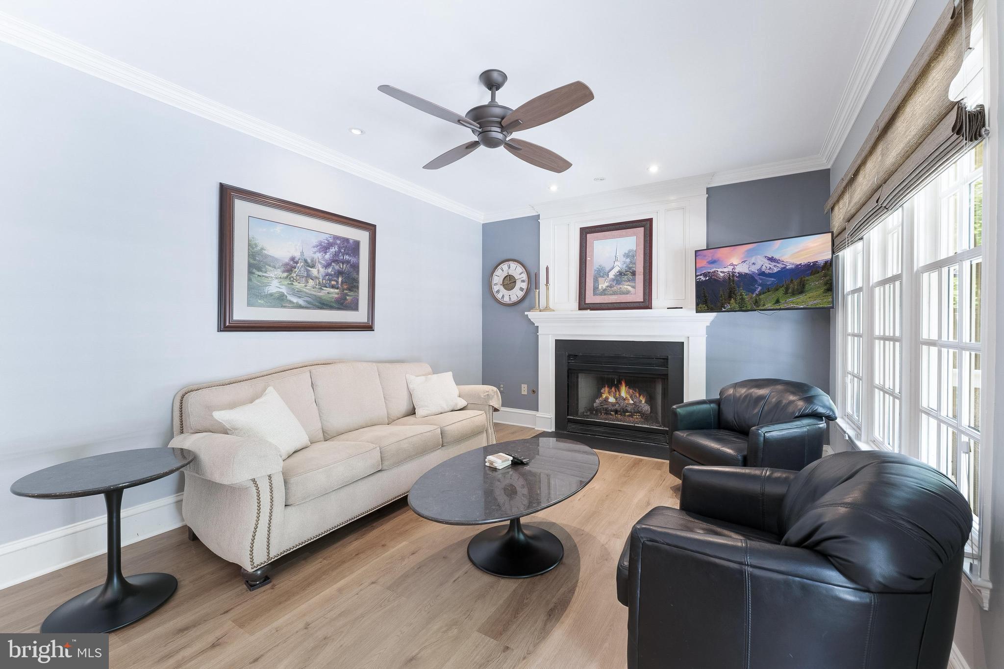 1248 Lamplighter Way Reston, VA 20194 - Photo 21 of 64 a living room with furniture a window and a fireplace