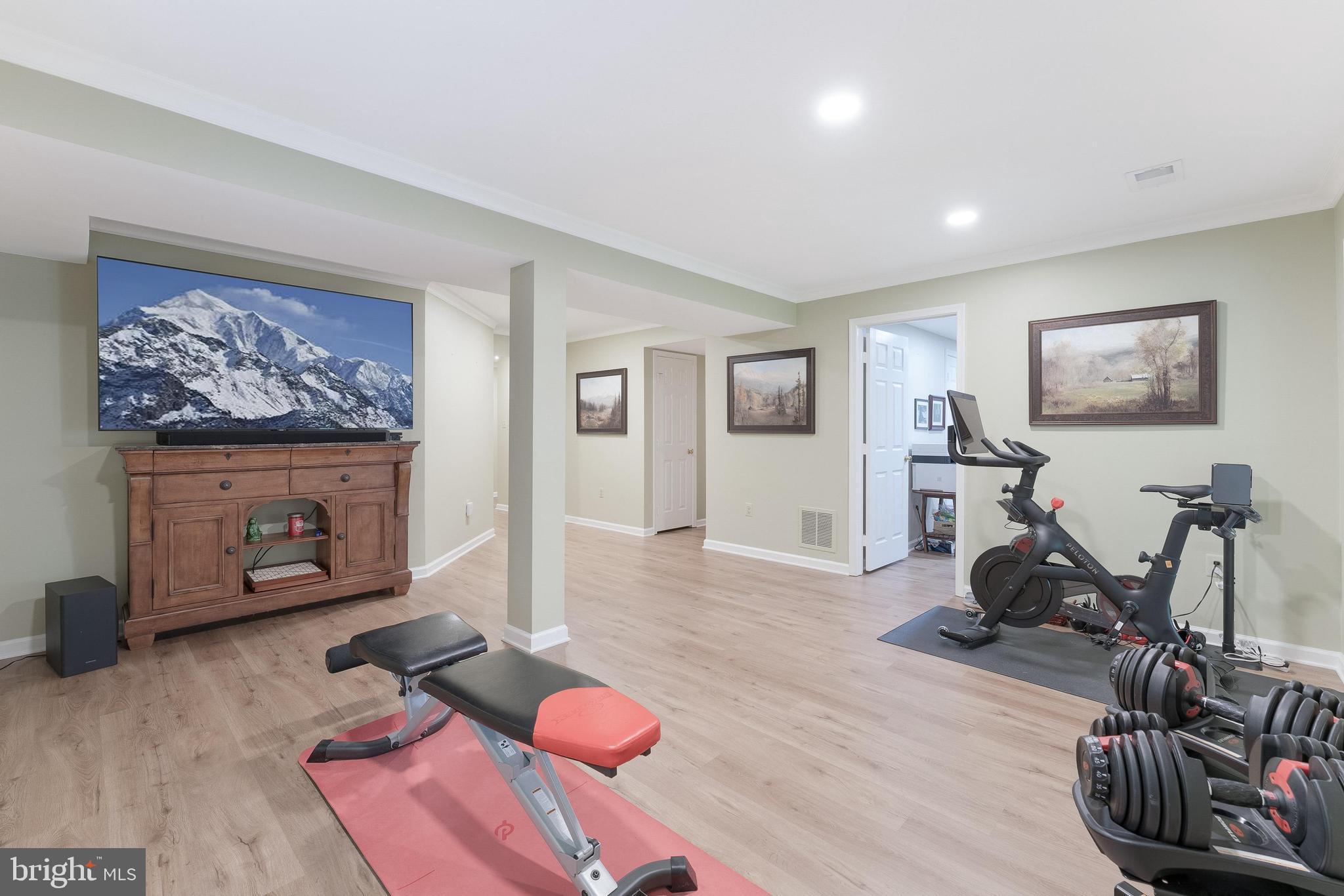 1248 Lamplighter Way Reston, VA 20194 - Photo 43 of 64 a living room with furniture a window and a flat screen tv