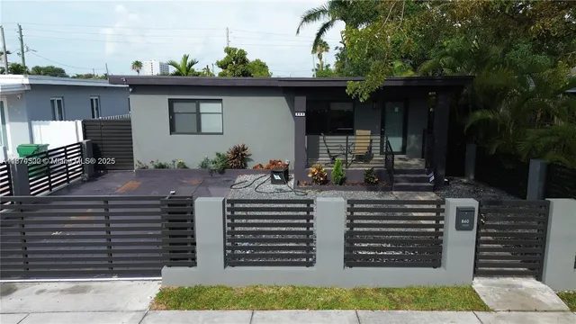 a front view of a house