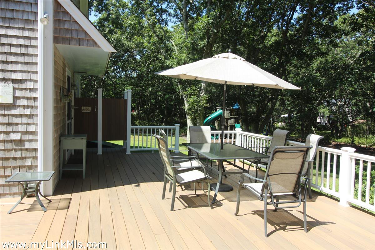 32 Flamingo Drive Edgartown, MA 02539 - Photo 7 of 35 Deck and outdoor shower
