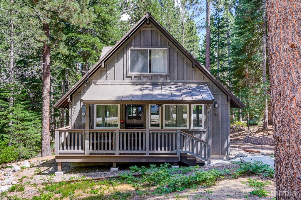 742 Kiowa Drive South Lake Tahoe, CA 96150 - Photo 2 of 26 a view of a house with a deck and wooden deck