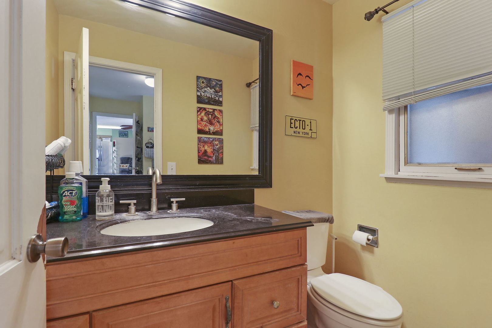 307 South Wulff Street Cary, IL 60013 - Photo 14 of 35 a bathroom with a sink mirror vanity and toilet