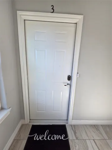 a view of front door