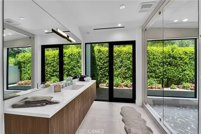 a very nice looking room with a large window