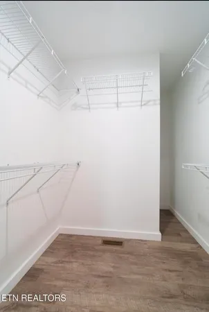 a view of a room with an empty space