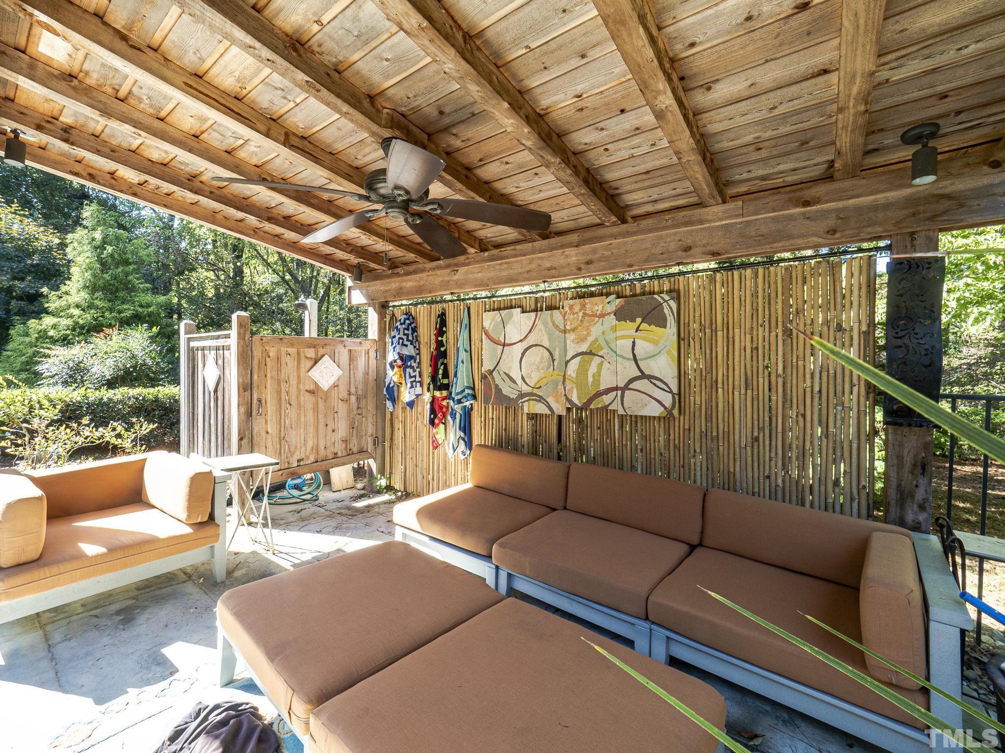 3916 Cole Mill Road Durham, NC 27712 - Photo 28 of 30 Covered pool area with outside shower.