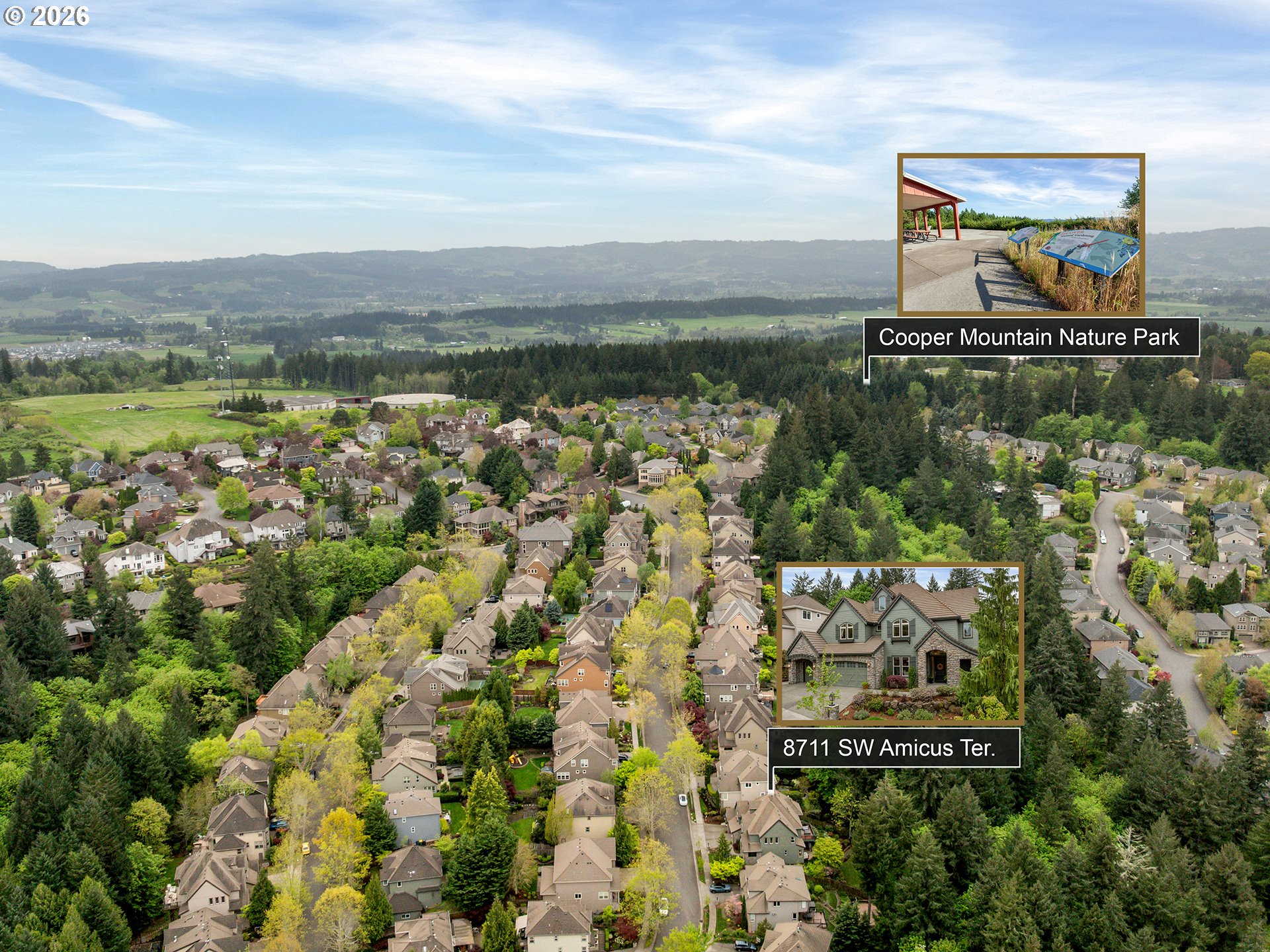 8711 Southwest Amicus Terrace Beaverton, OR 97007 - Photo 45 of 48 Drone View/UAV