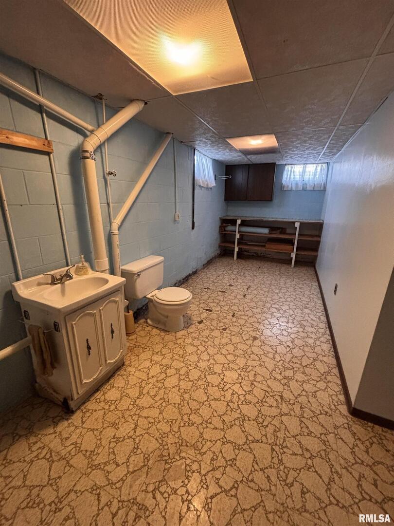 630 Mission Drive Kewanee, IL 61443 - Photo 56 of 57 a bathroom with a sink a toilet and a shower