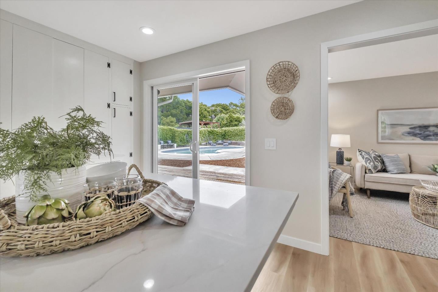 3400 Haas Drive Aptos, CA 95003 - Photo 11 of 35 a living room with furniture and a large window