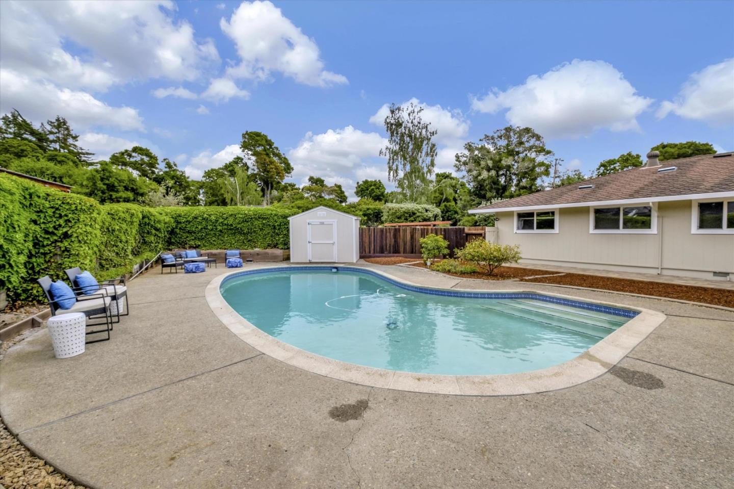 3400 Haas Drive Aptos, CA 95003 - Photo 32 of 35 a view of a swimming pool with a yard