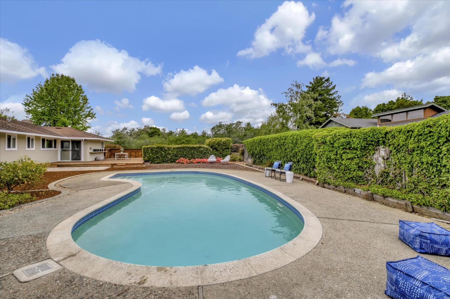3400 Haas Drive Aptos, CA 95003 - Photo 33 of 35 a view of a swimming pool with a garden