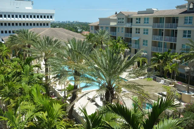 a view of a tall building