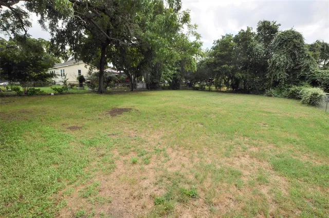a view of yard with green space